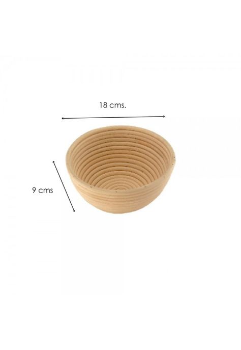 Cesta Fermentadora/Bannetton De Pan Redonda Rattan 18 X 9 Cm-1