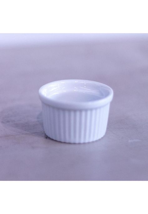 SET DE 12 POCILLO RAMEKIN ACANALADO PORCELANA 5X3CM TOWER-2