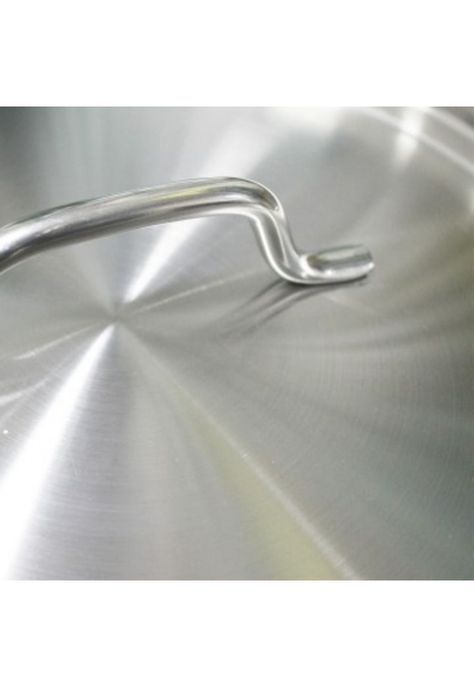 CAZO ALTO ACERO. INOX C/TAPA Y FONDO DIFUSOR 10 lts-2