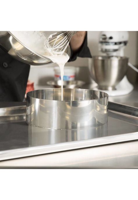 MOLDE REDONDO ACERO INOX 24 x 4.5 x 1 MM-1