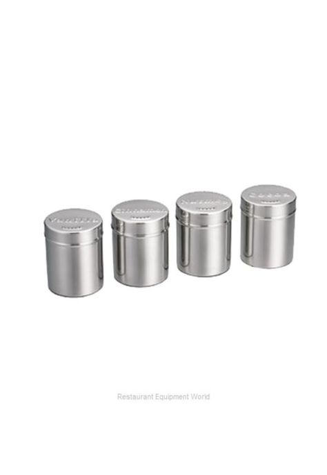 SET 4 ESPOLVOREADORES ACERO INOX CON RACK-1