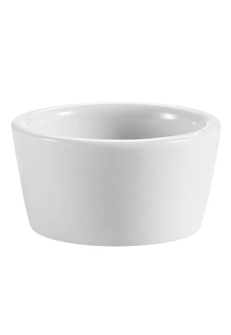 Set De 6 Ramekin Recipiente Porcelana Redondo Contemporáneo -0