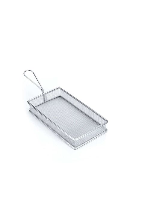 CANASTO EXHIBICIÓN FRITURA RECTANGULAR ACERO INOX-0