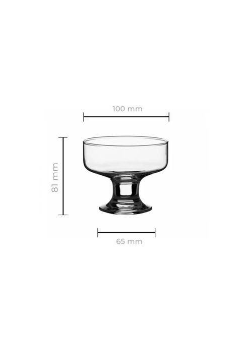 Set de 6 Copa Vidrio Helado Postre Mod. Iceville 81 Mm.-2