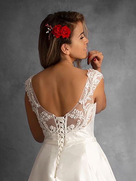 Vestido de Novia Amelie falda de Mikado-3