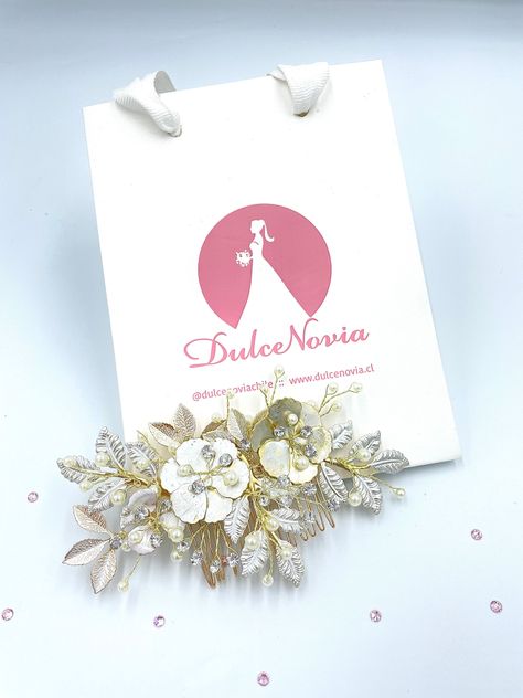 Tocado "Peine" para el cabello "Violeta"-0