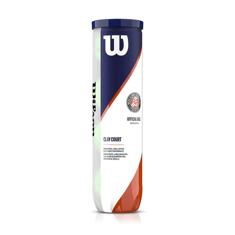 PELOTA ROLAND GARROS CLAY CT 4 BALL WILSON WILWRT115000-0