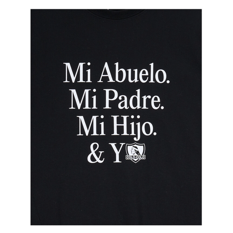 POLERA  COLO COLO URBANO CENTENARIO LEMA | CCPOI2524NE-2