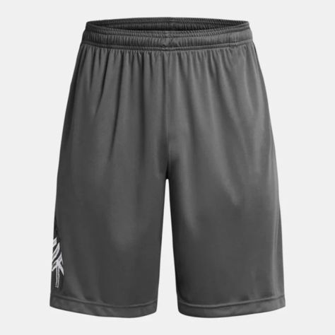 SHORTS UNDER ARMOUR TECH WORDMARK GRISES | 1383354-025-0