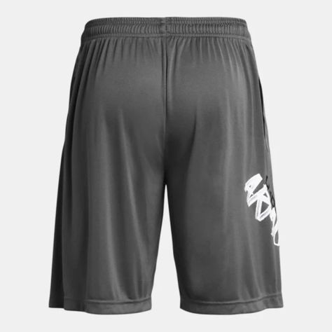 SHORTS UNDER ARMOUR TECH WORDMARK GRISES | 1383354-025-1
