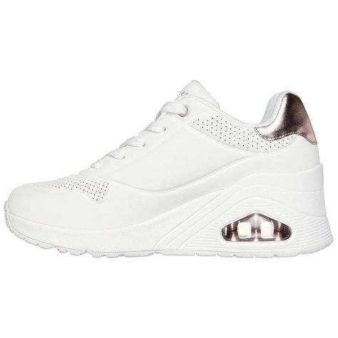 ZAPATILLAS SKECHERS MUJER UNO WEDGE HI STEPS | 177520-WHT-1