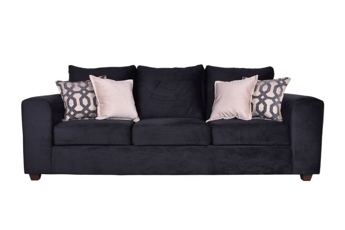 Sofa Kenia 3c Felpa Negro-0