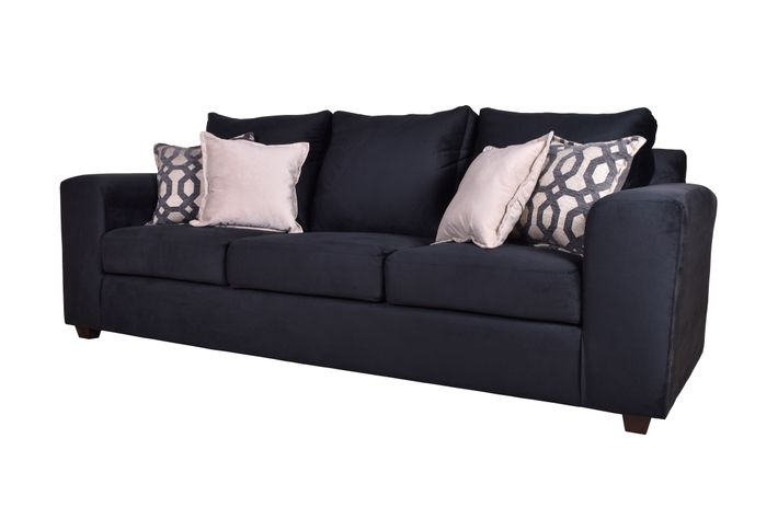 Sofa Kenia 3c Felpa Negro-1