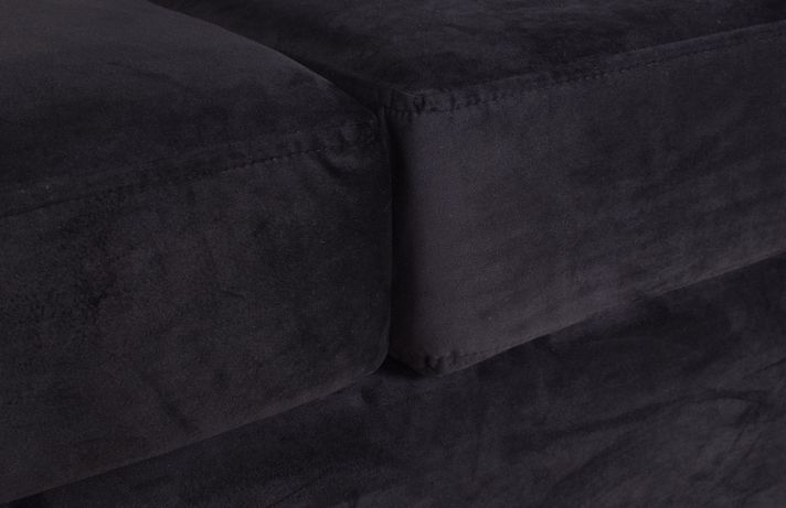 Sofa Kenia 3c Felpa Negro-2