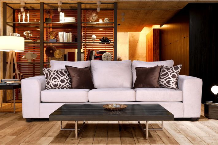 Sofa Kenia 3c Felpa Beige-1