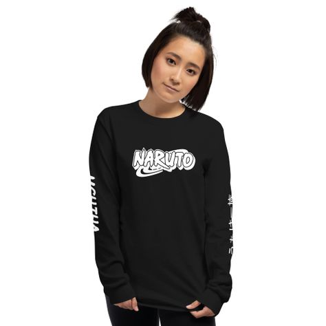 Polera Manga Larga Naruto Uchiha Anime Estampada-4