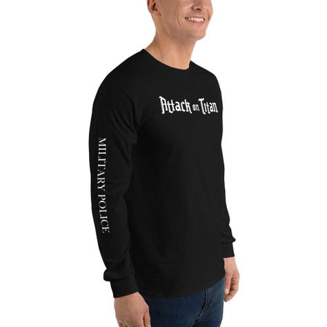 Polera Manga Larga Attack On Titan Shingeki No Kyojin Military Police Anime-1
