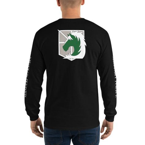Polera Manga Larga Attack On Titan Shingeki No Kyojin Military Police Anime-3