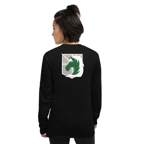 Polera Manga Larga Attack On Titan Shingeki No Kyojin Military Police Anime-5