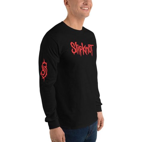 Polera Manga Larga Slipknot Negra Banda-1