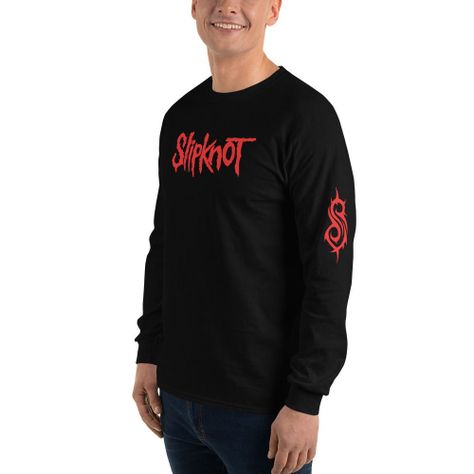 Polera Manga Larga Slipknot Negra Banda-2