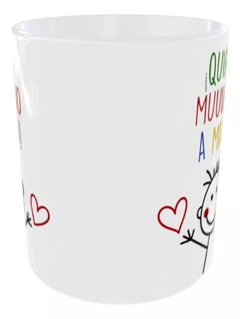 Taza Dia De La Madre Quiero Mucho A Mamá Regalo 325 ml Cerámica-1