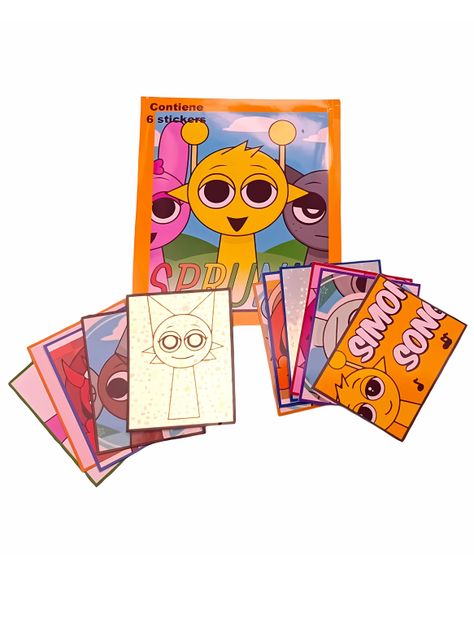 Pack 5 Sobres Mini Album Sprunki Incredibox-0