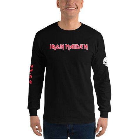 Polera Manga Larga Iron Maiden Negra Banda-0