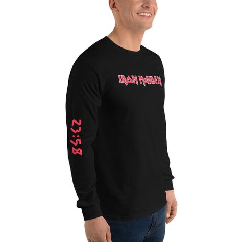 Polera Manga Larga Iron Maiden Negra Banda-1