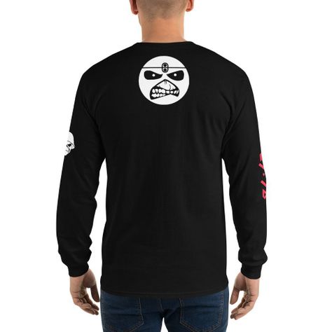 Polera Manga Larga Iron Maiden Negra Banda-3