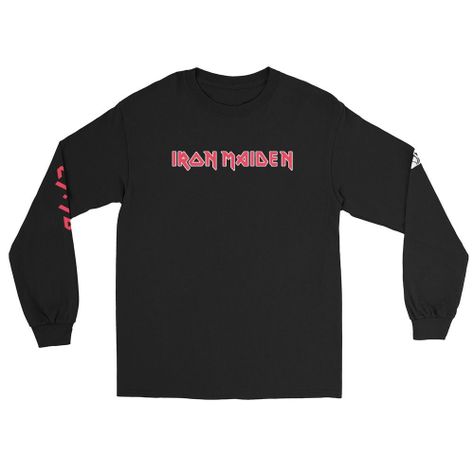 Polera Manga Larga Iron Maiden Negra Banda-4