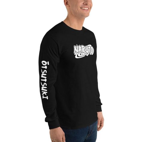 Polera Manga Larga Naruto Otsutsuki Anime Estampada-1