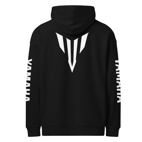 Polerón Yamaha Negro Estampado Unisex Anci Studio-3