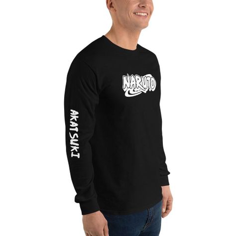 Polera Manga Larga Naruto Akatsuki Anime Estampada Anci Studio-1