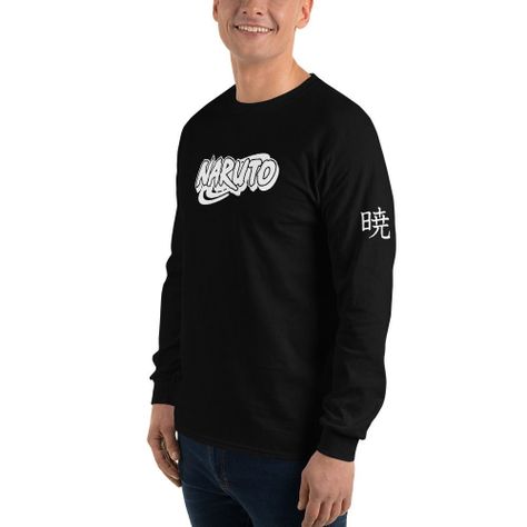 Polera Manga Larga Naruto Akatsuki Anime Estampada Anci Studio-2