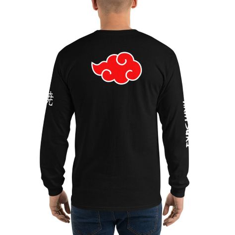 Polera Manga Larga Naruto Akatsuki Anime Estampada Anci Studio-3