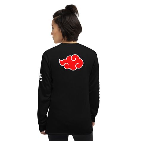 Polera Manga Larga Naruto Akatsuki Anime Estampada Anci Studio-5
