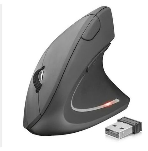 Mouse Vertical Ergonómico Inalámbrico Negro-0