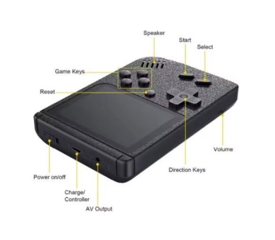 Mini Consola de Videojuegos Portátil GC26 de 400 Juegos-3