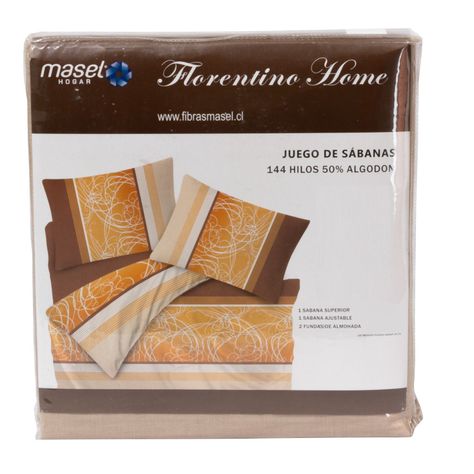 Juego de Sabanas Sinuo 2.0 plazas Chocolate-2