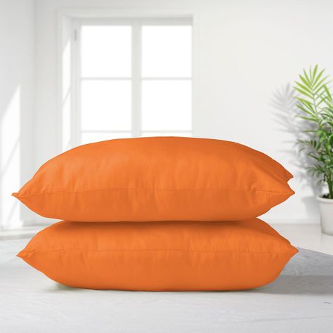Set 2 almohadas premium Eco colores   50 x 70Naranja-0