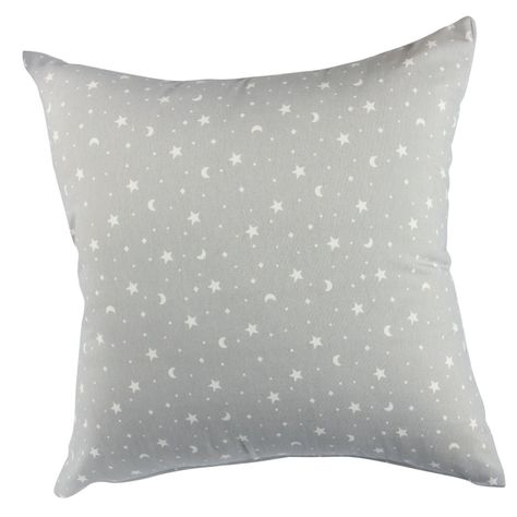 Set 2 Cojines Lona Estrellita Gris 50x50 cm-1