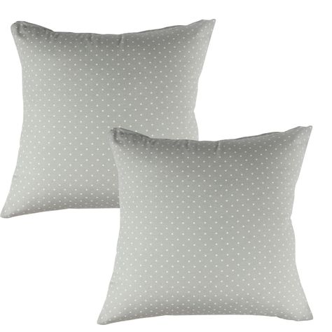Set 2 Cojines Lona Matilde Gris 50x50 cm-0
