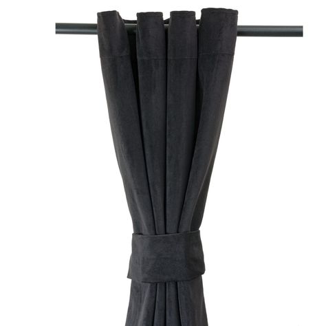 Cortina Felpa New Velvet   140x225 Cm Negro-0