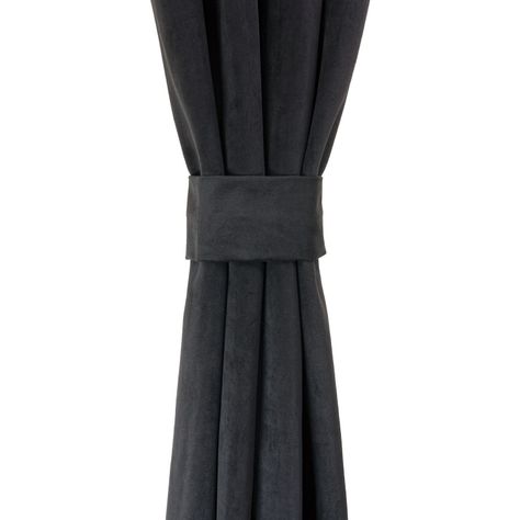 Cortina Felpa New Velvet   140x225 Cm Negro-1
