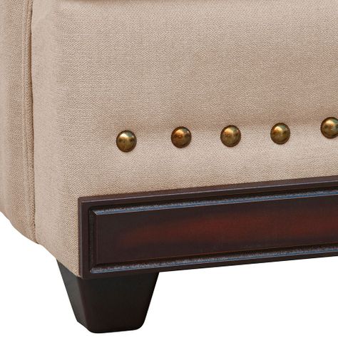 Sofa 3c Estambul tachas Tela  Beige 200 X 90 X 95-2