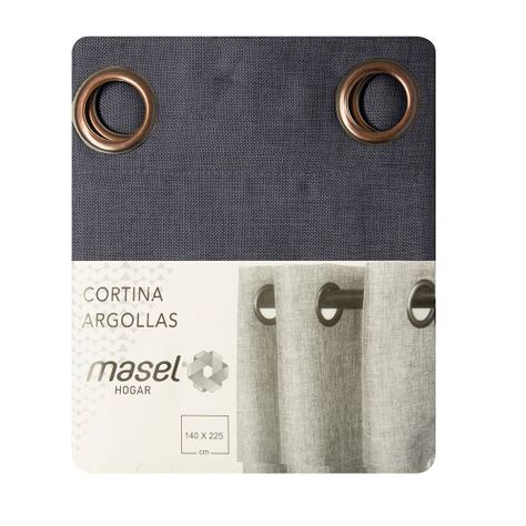 Cortina  Mati 140x225 cm  Gris oscuro-2
