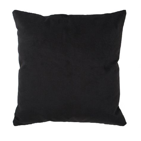 Set 4 Cojines Tela  40x40   Lona Keila  y Felpa  Negro-1