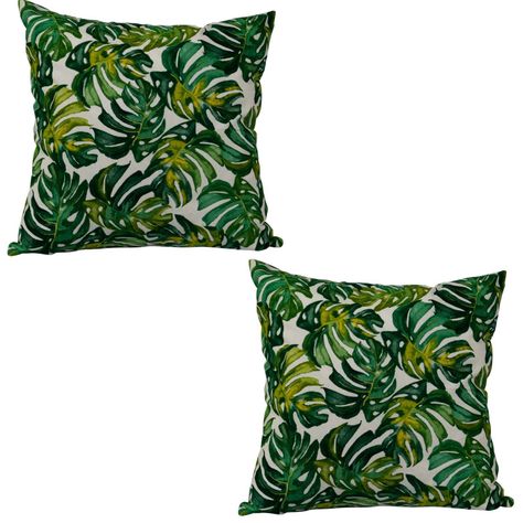 Set 2 cojines Lona Española Maldivas 50x50 Verde-0