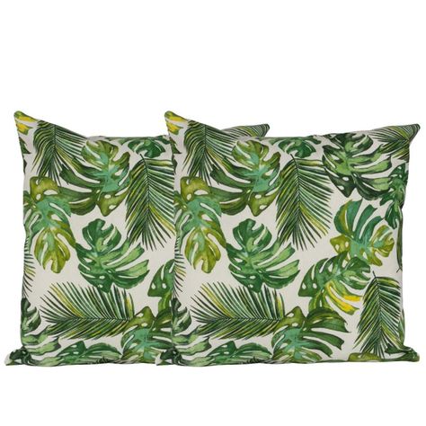 Set 2 cojines Lona Española Bahamas 50x50 VERDE-0